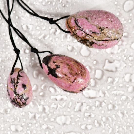 Lumunu Yoni Eggs Set "Rhodonite"