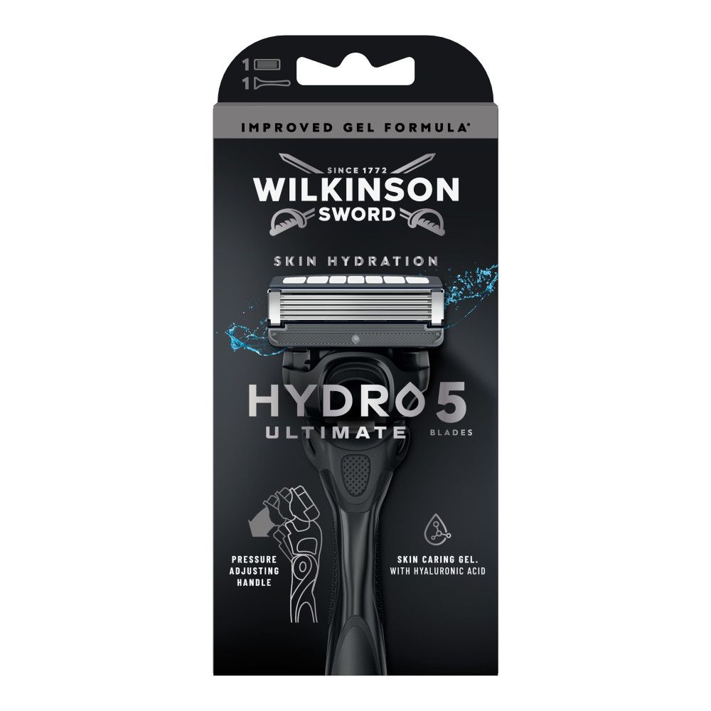 Wilkinson Sword Hydro 5 Rasierer mit verbesserter Gel-Formel.