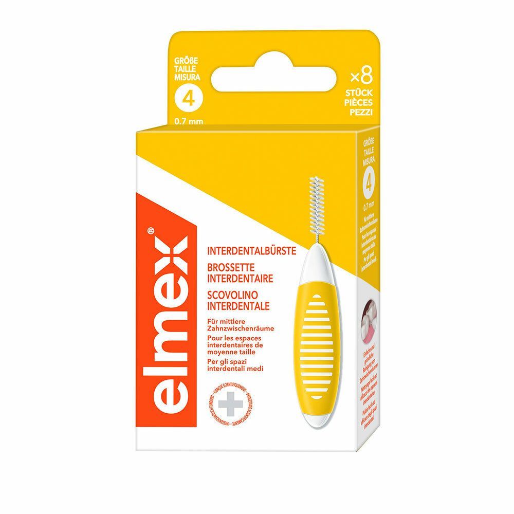 elmex Interdentalbürsten Gelb Größe 4 0,7 mm