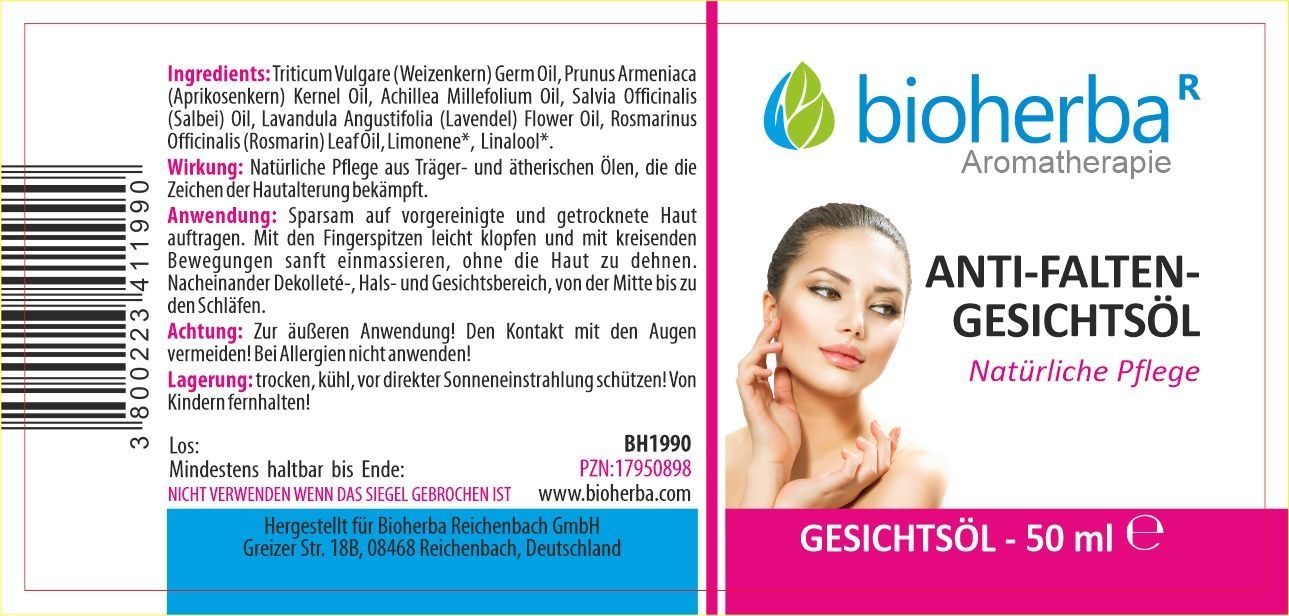 Bioherba Anti-Falten-Gesichtsöl