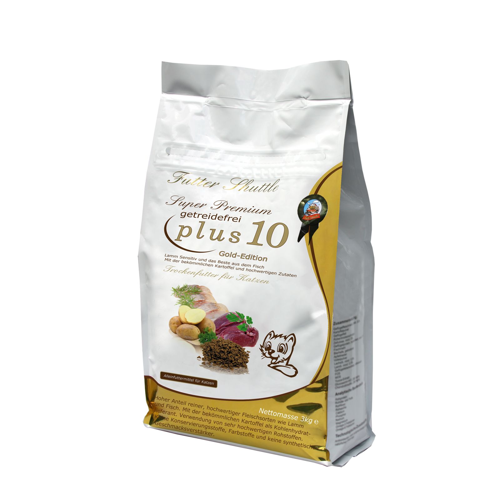 Getreidefreies Katzenfutter Trockenfutter Plus 10