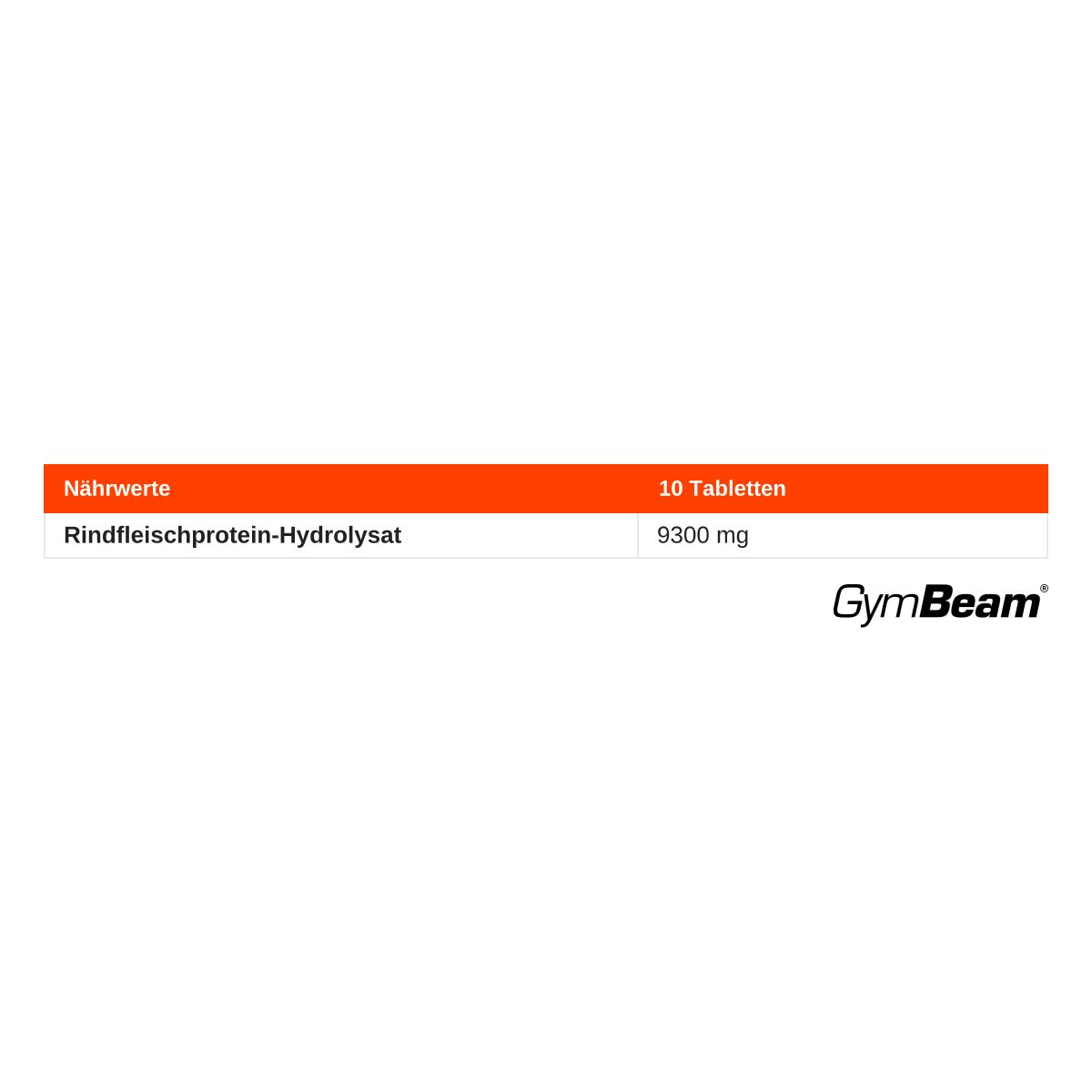 GymBeam Beef Amino hydrolysiertes Rinderprotein Tabletten