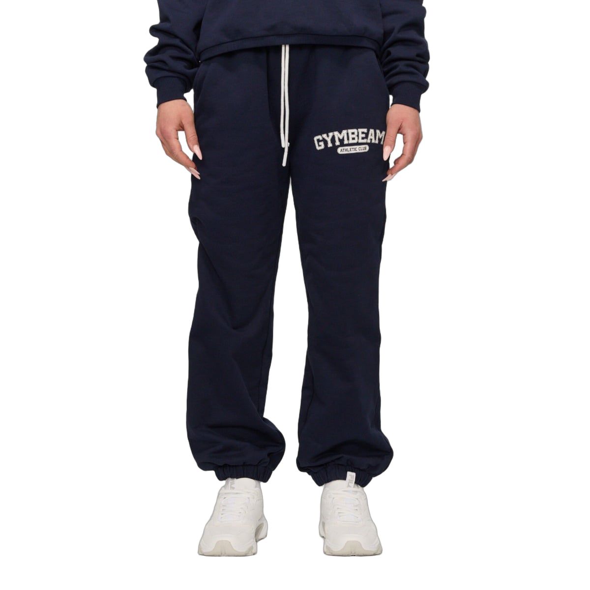 GymBeam Jogginghose Damen Oversized mit Kordelzug Varsity Blau 1 St
