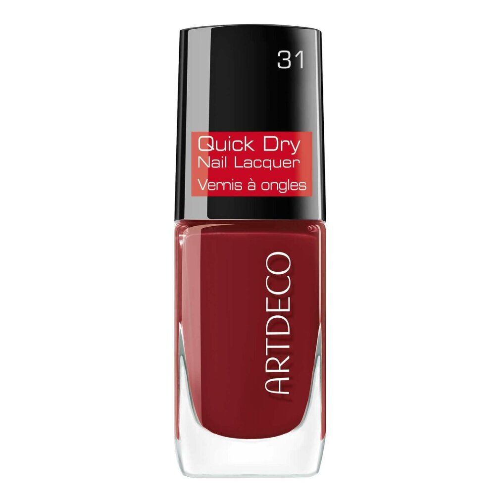 Artdeco Quick Dry Nagellack in Flasche 31, tiefrot.