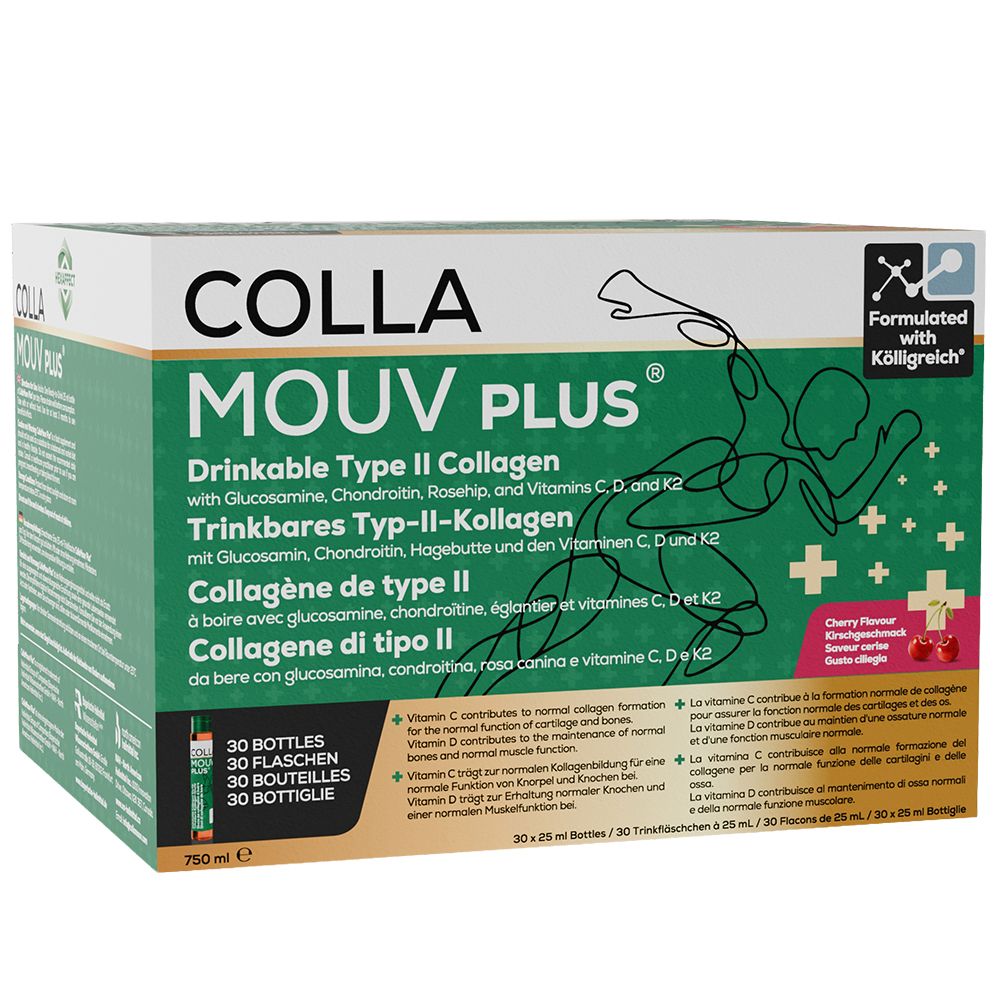 Collamouv Plus Kollagen Glucosamin Chondroitin TRA 30x25 ml Trinkampullen