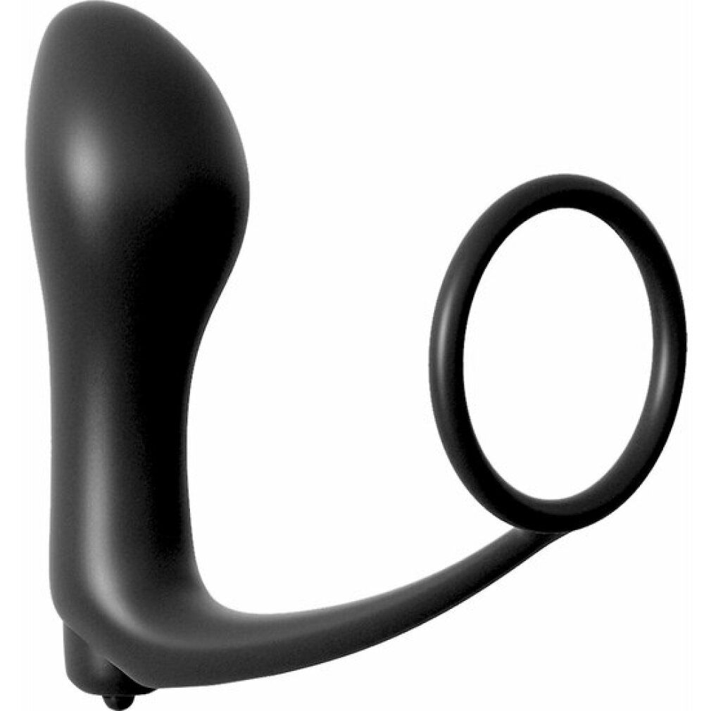 Penisring „Vibrating Plug“ mit batteriebetriebenem Vibro-Analplug| Vibration| analfantasy collection