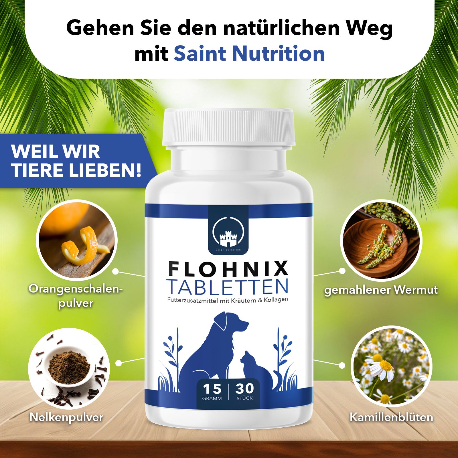 Saint Nutrition® | Läuse und Flöhe Presslinge