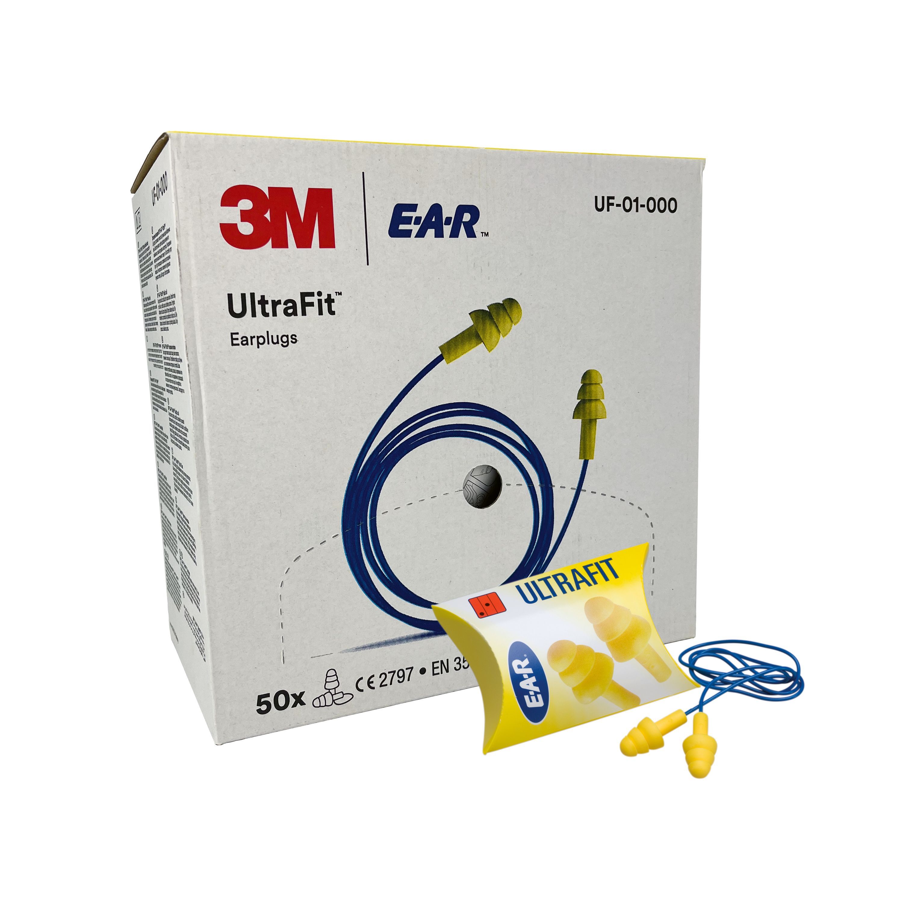 3M E-A-R ULTRAFIT, Gehörschutzstöpsel mit Kordel