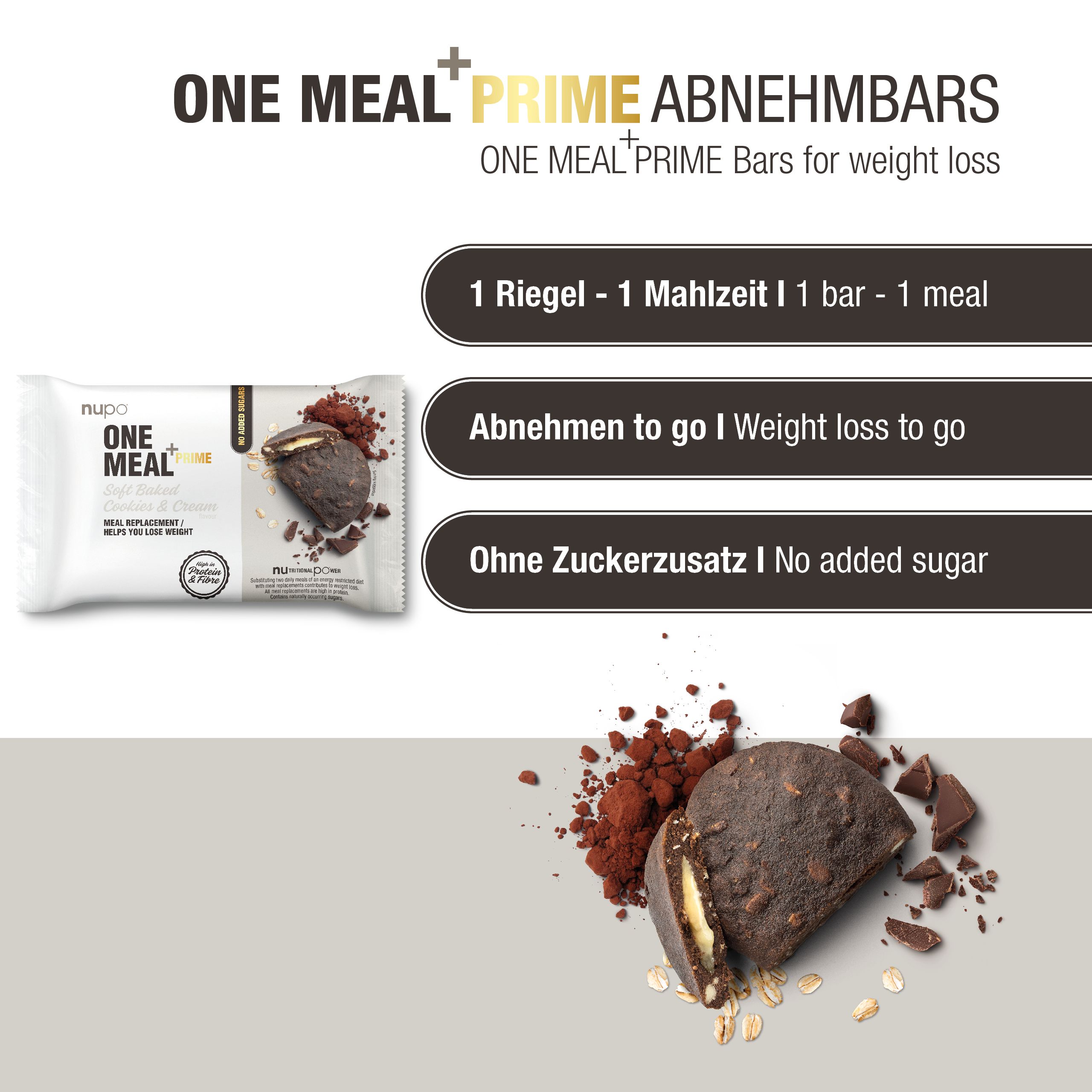 One Meal +Prime Soft Baked Cookies-Cream