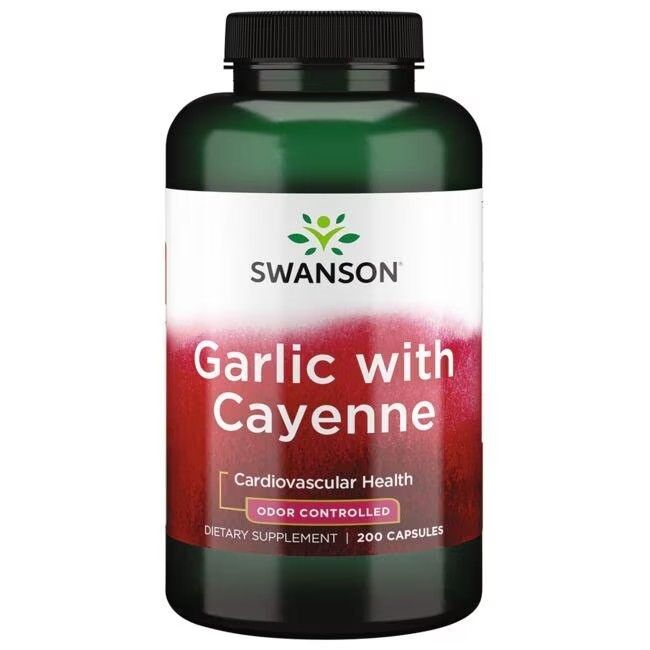 Swanson Knoblauch mit Cayenne - Geruchskontrolle 200 Pc