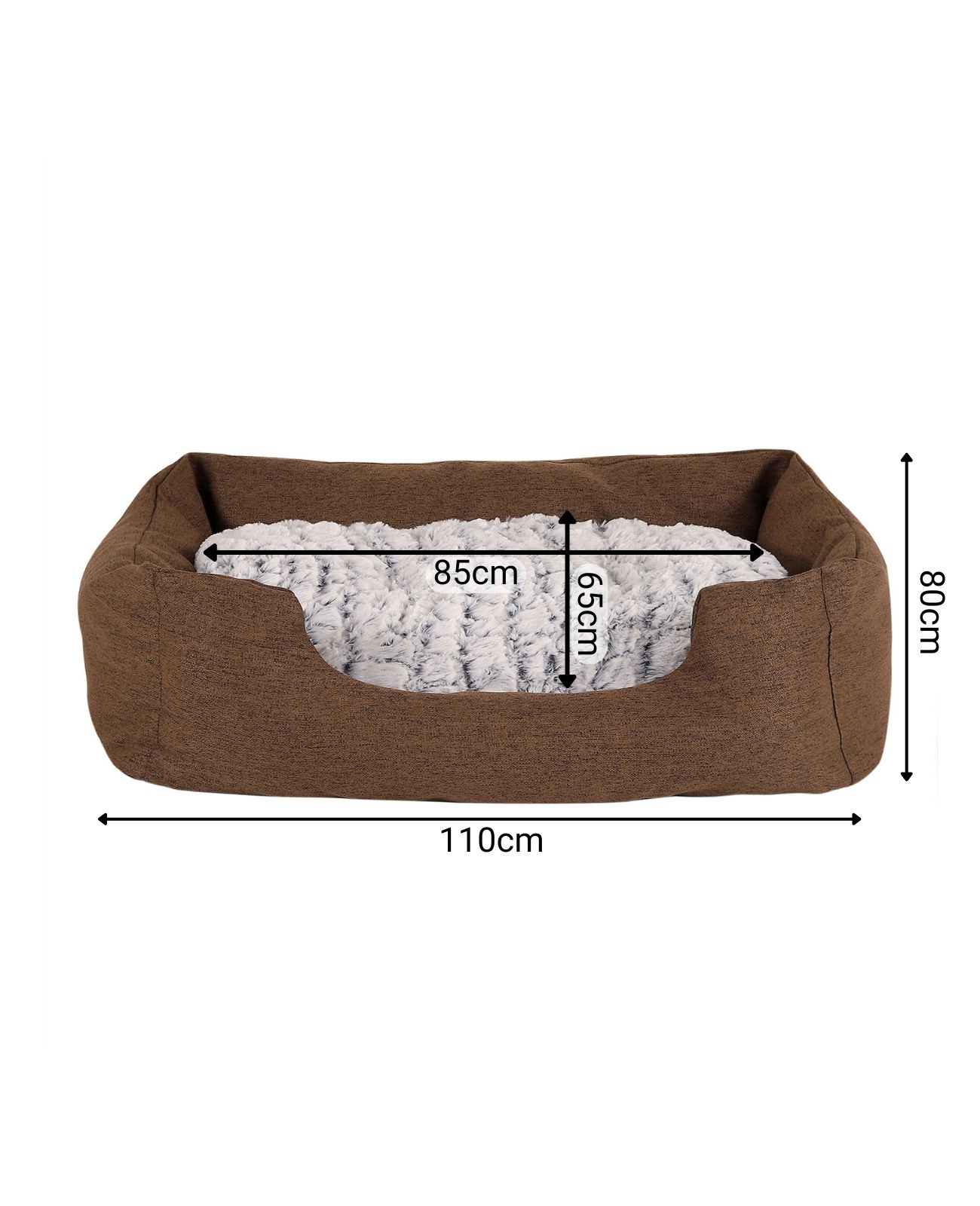 lionto Hundebett mit Wendekissen