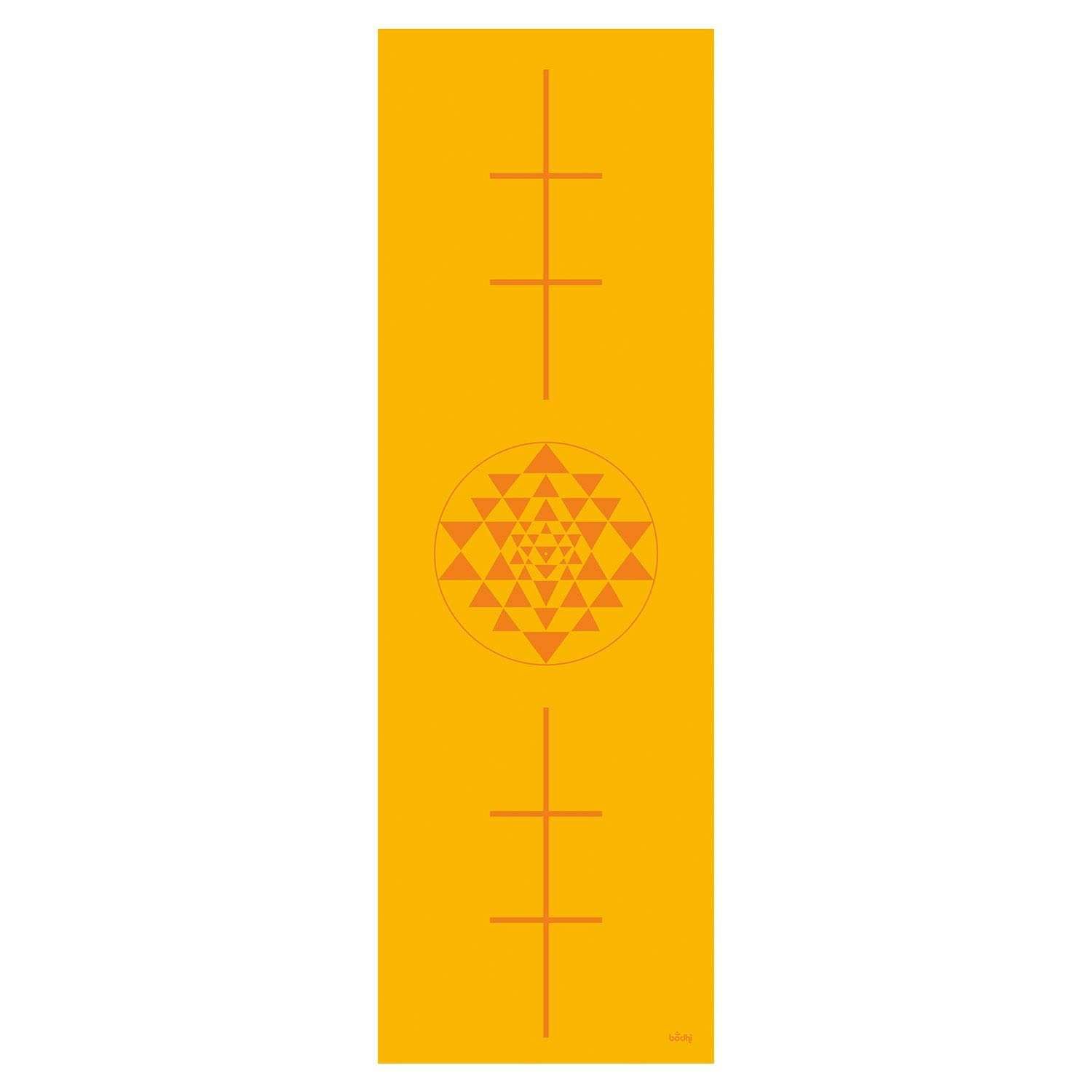 Yogamatte LEELA Collection SAFRAN, Yantra/Alignment orange, PVC 896-YS