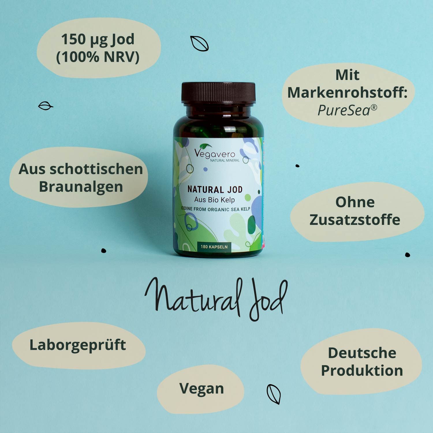 VEGAVERO Natural Jod BIO