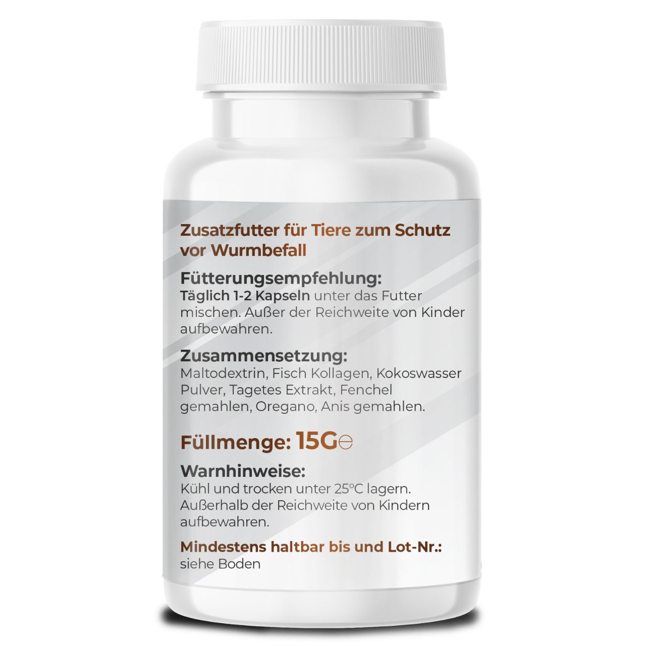 Saint Nutrition® | Wurm Tabletten für Tiere 15 g Presslinge