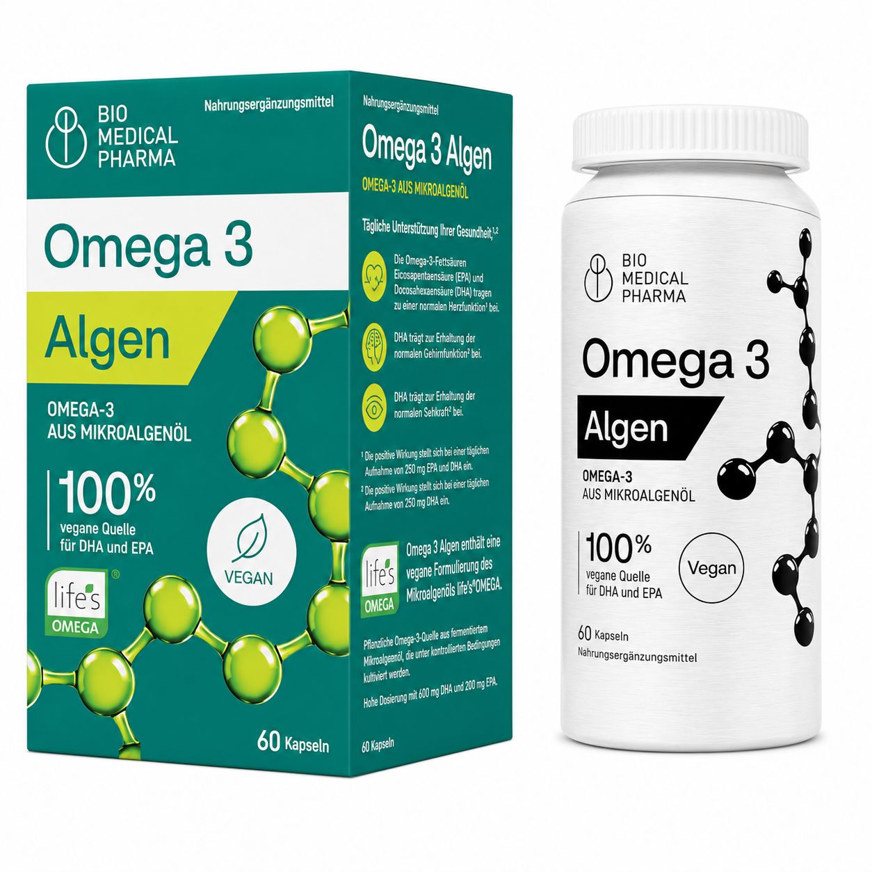 Bio Medical Pharma Capsule Omega 3 Vegan Olio di Alghe