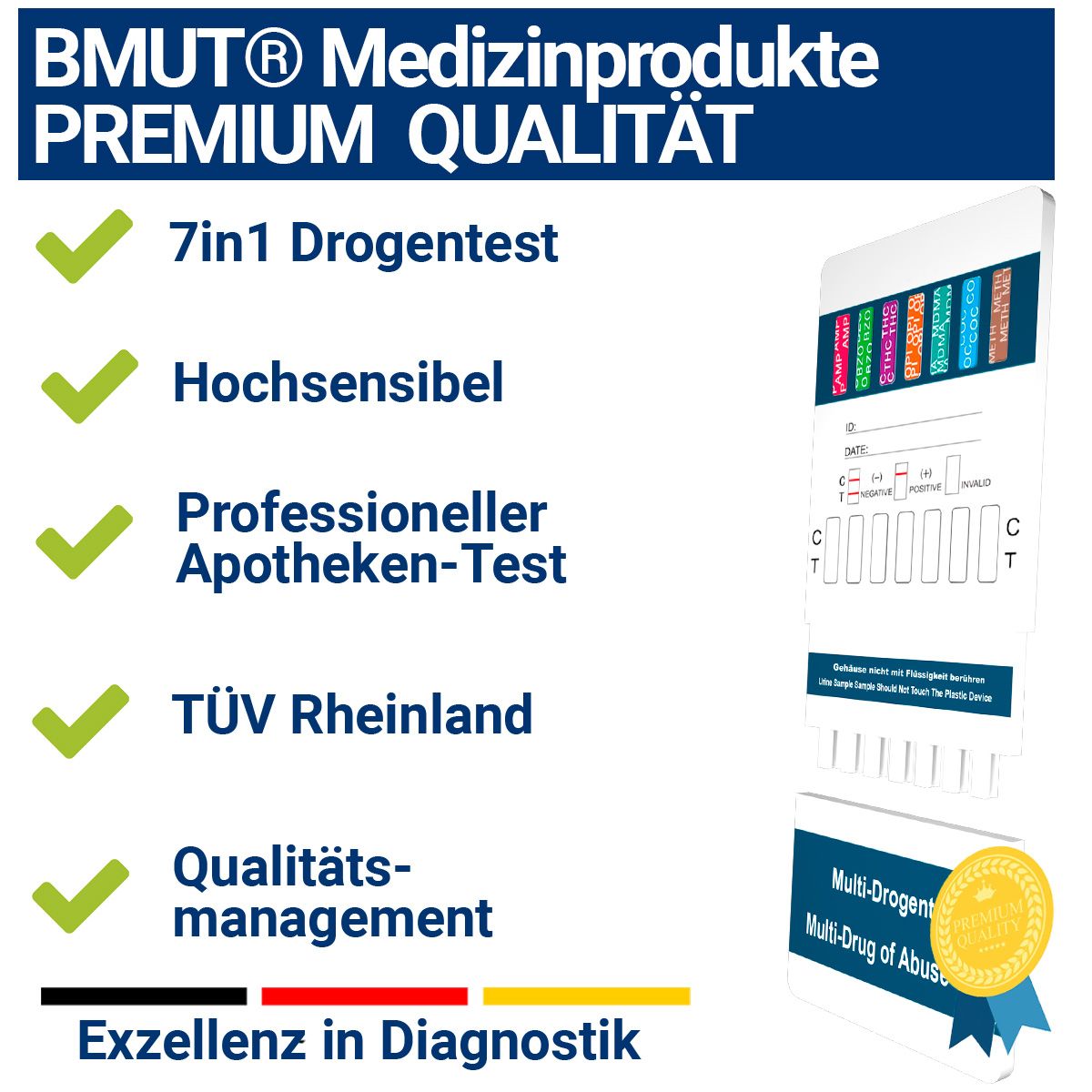 BMUT 7in1 Multi Drogenschnelltest