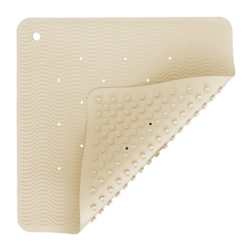 Hevea Badewanneneinlage Naturkautschuk Wave Square Sand 1 St