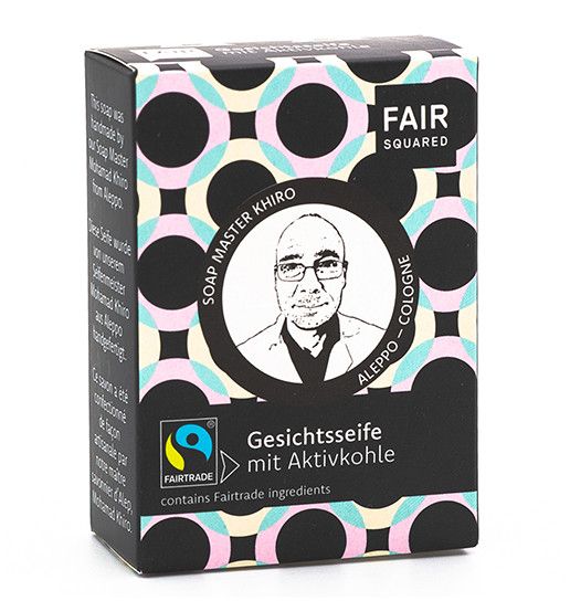 FAIR SQUARED Gesichtseife mit Aktivkohle