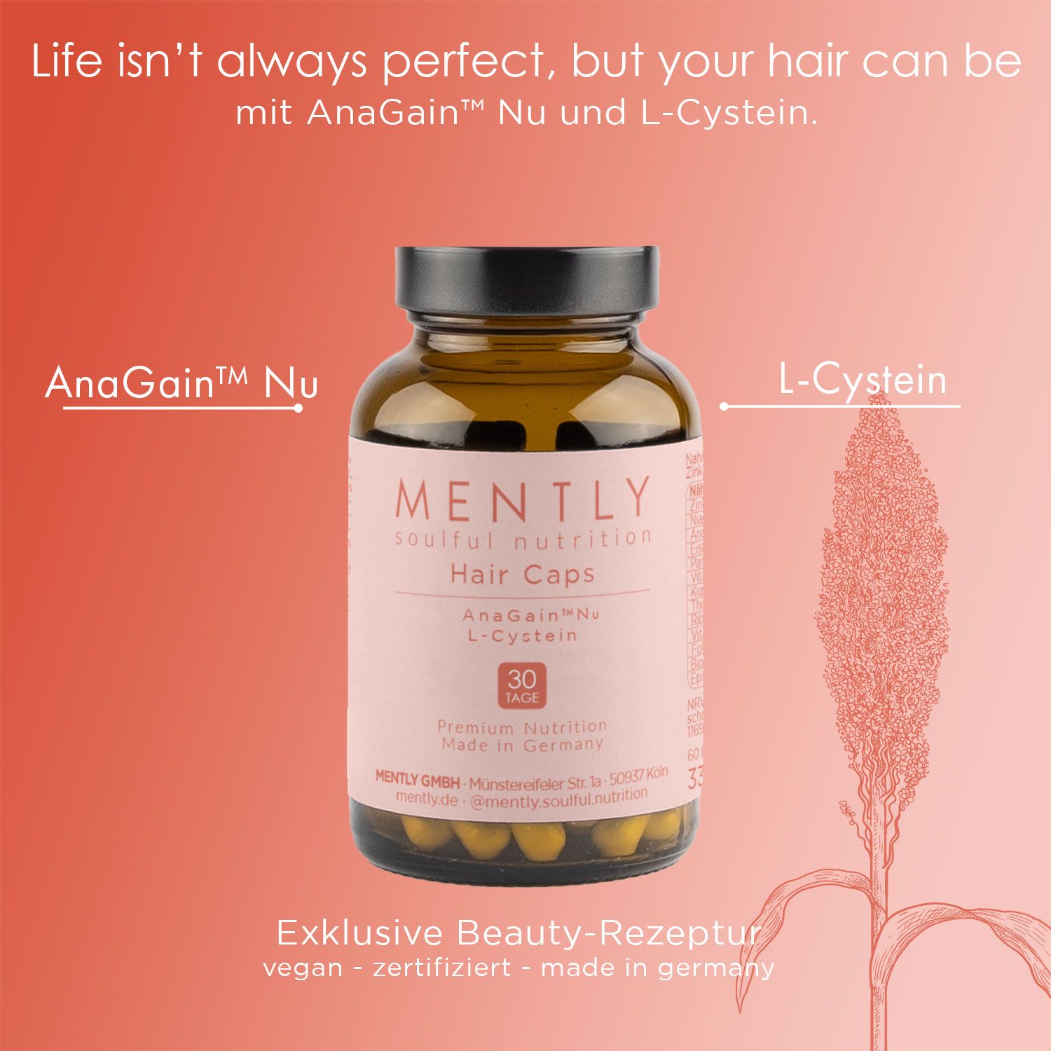 MENTLY Hair Caps