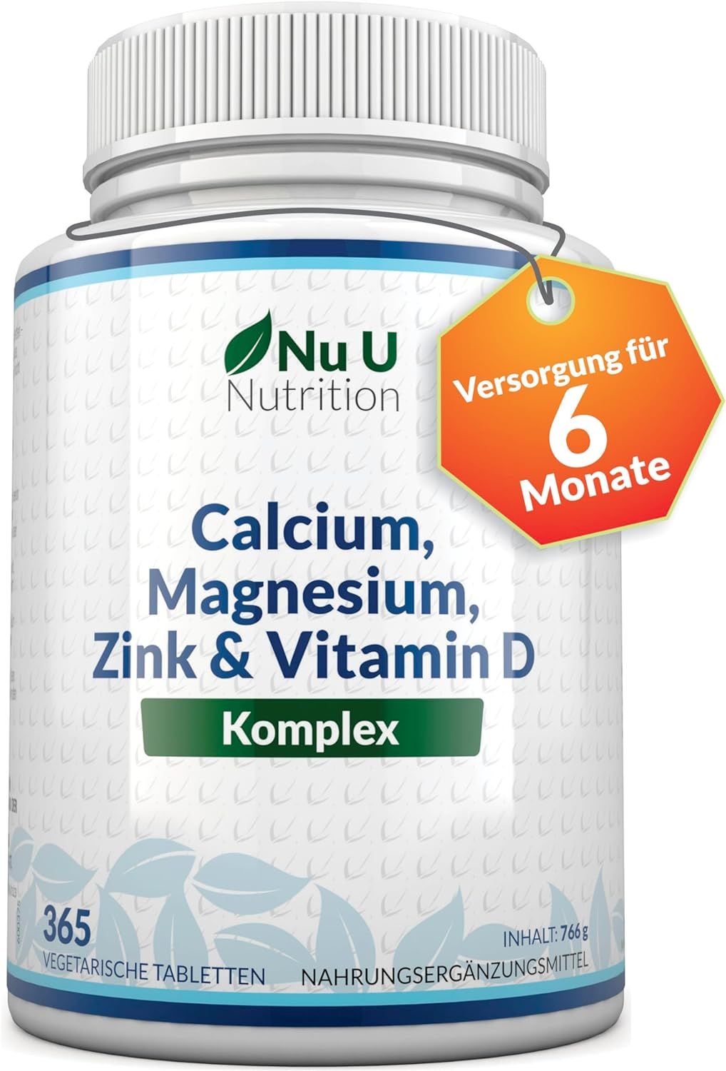 Nu U Nutrition Calcium Magnesium Zink & Vitamin D3