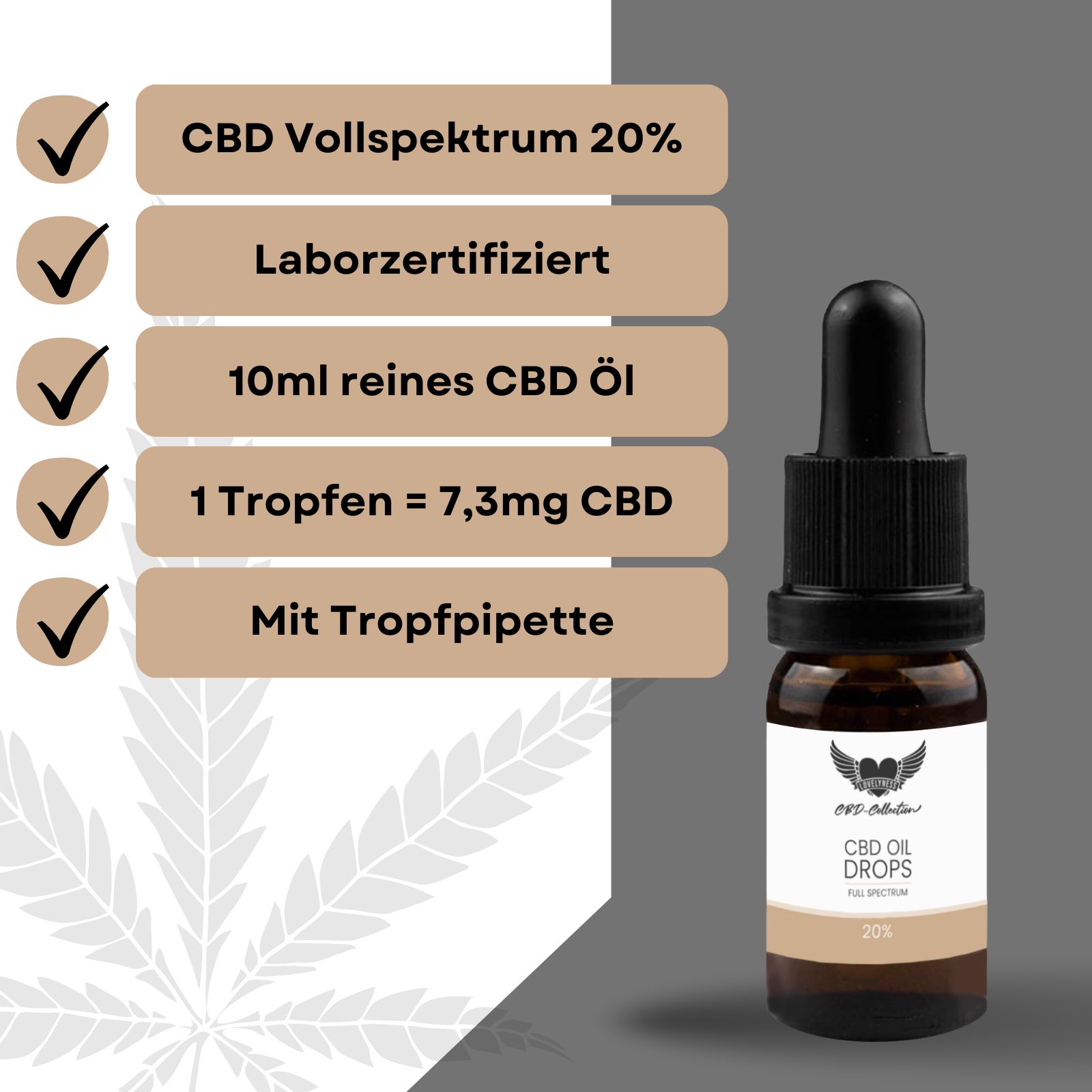 Lovelyness - CBD Öl 20% Vollspektrum 10 ml