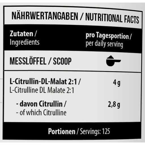 MST - Citrulline 2:1 500 g Pulver zur Herstellung einer Lösung zum Einnehmen