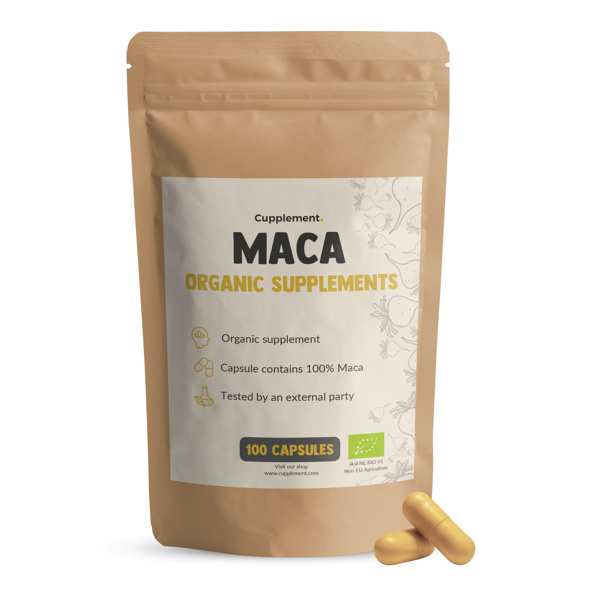Cupplement - BIO Maca 500 mg 100 St Kapseln