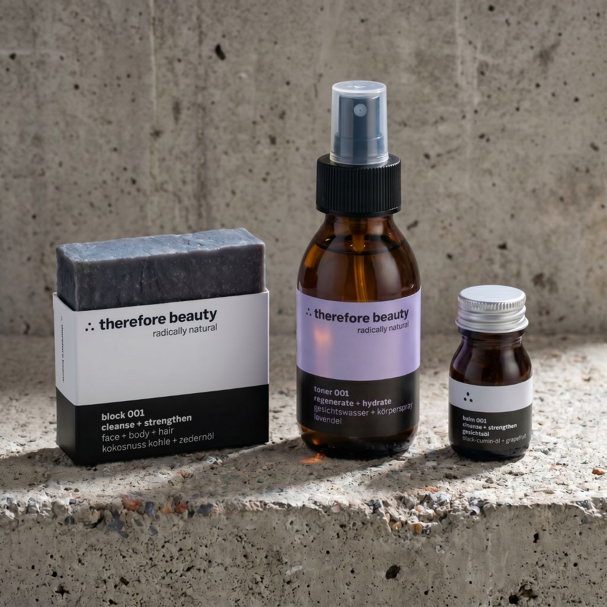 therefore beauty Hautruhe 001 Routine Set für unreine Haut