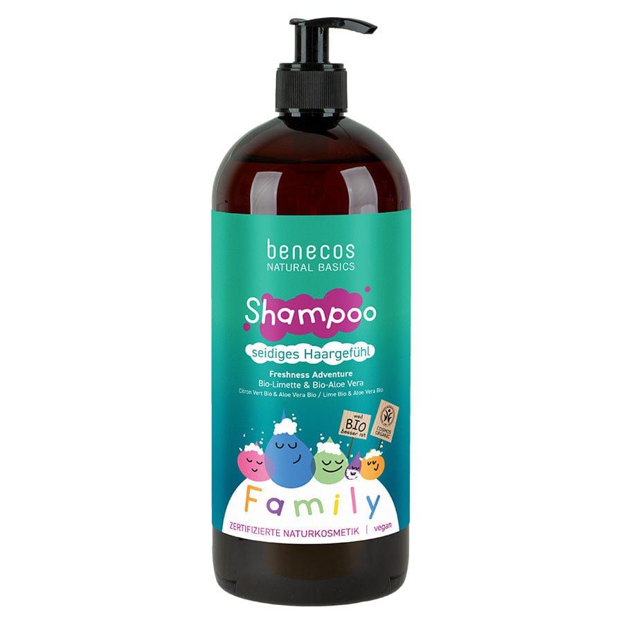 benecos Natural Basics Family Shampoo Freshness Adventure Bio-Limette & Bio-Aloe Vera