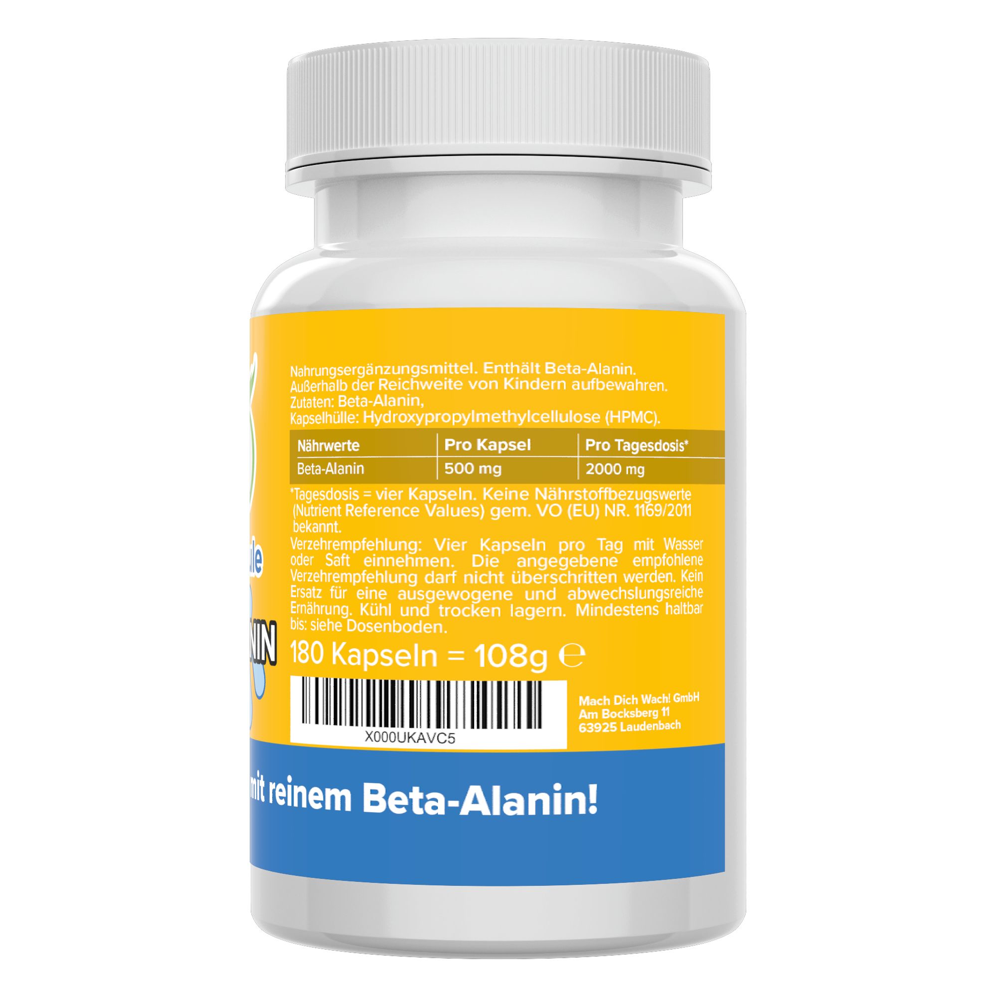 Beta Alanin Kapseln - Vitamineule® 180 St