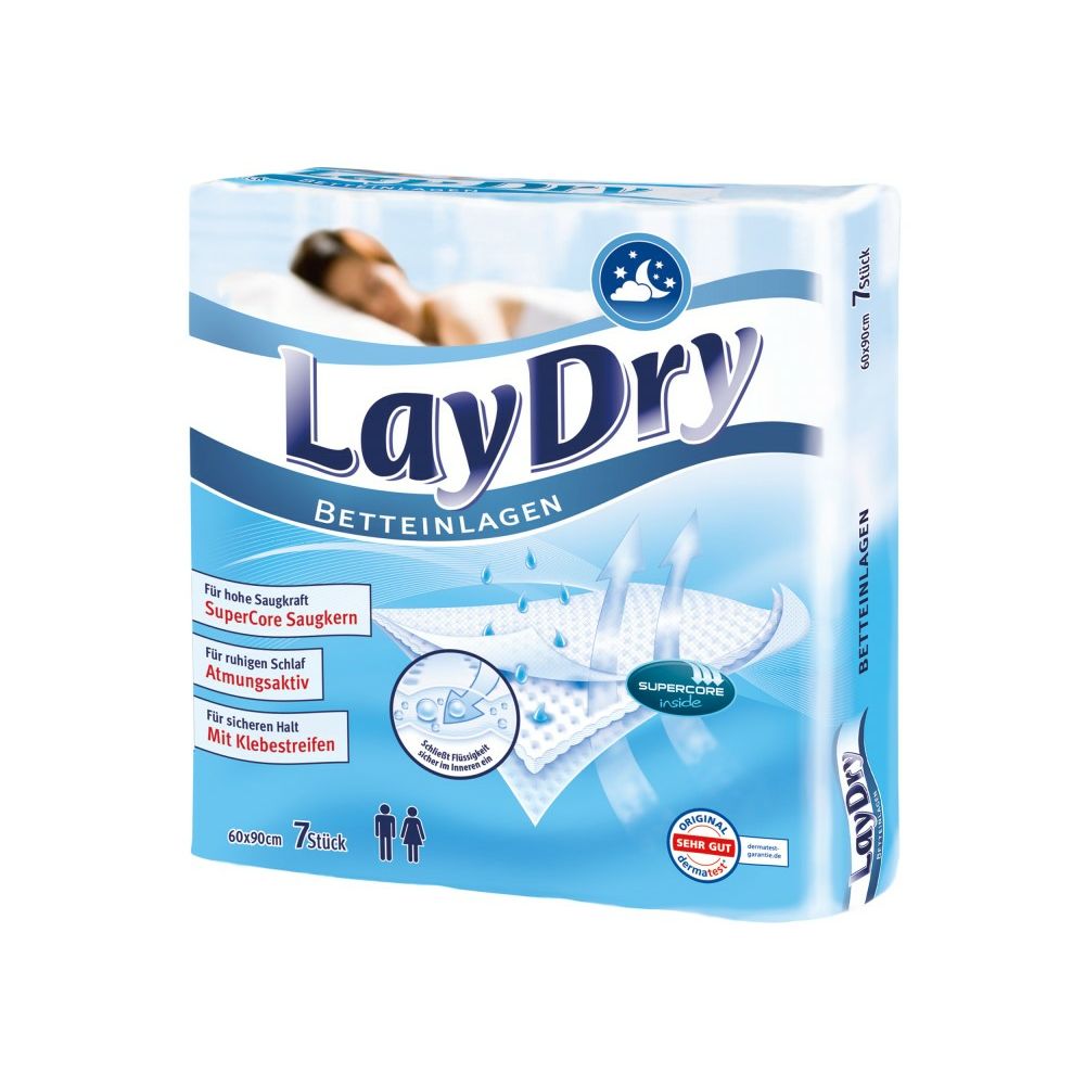 LayDry Betteinlagen mit Klebestreifen