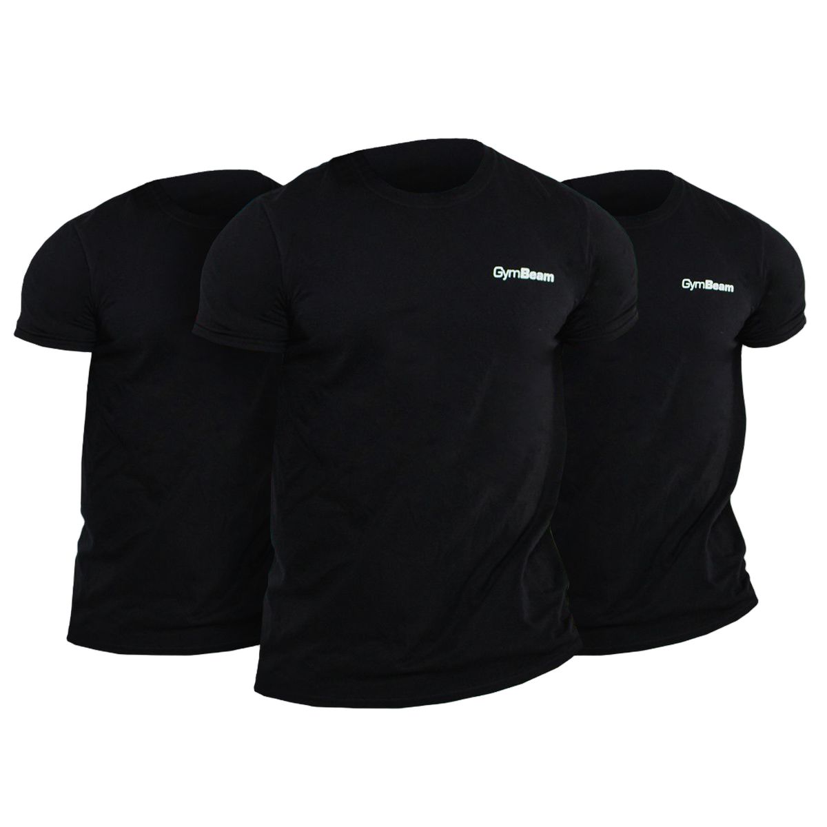T-Shirt Basic 3Pack uomo nero a manica corta