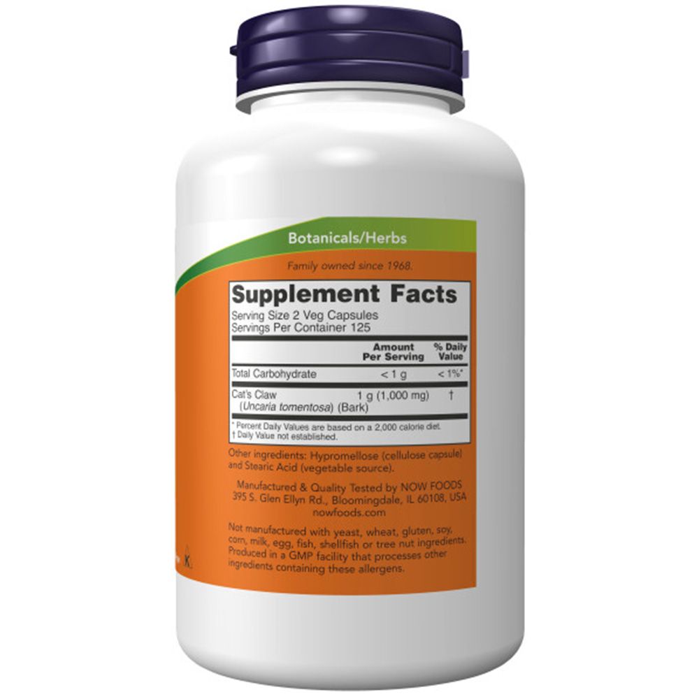 Now Foods, Katzenkralle (Cat's Claw), 500mg 1 kg