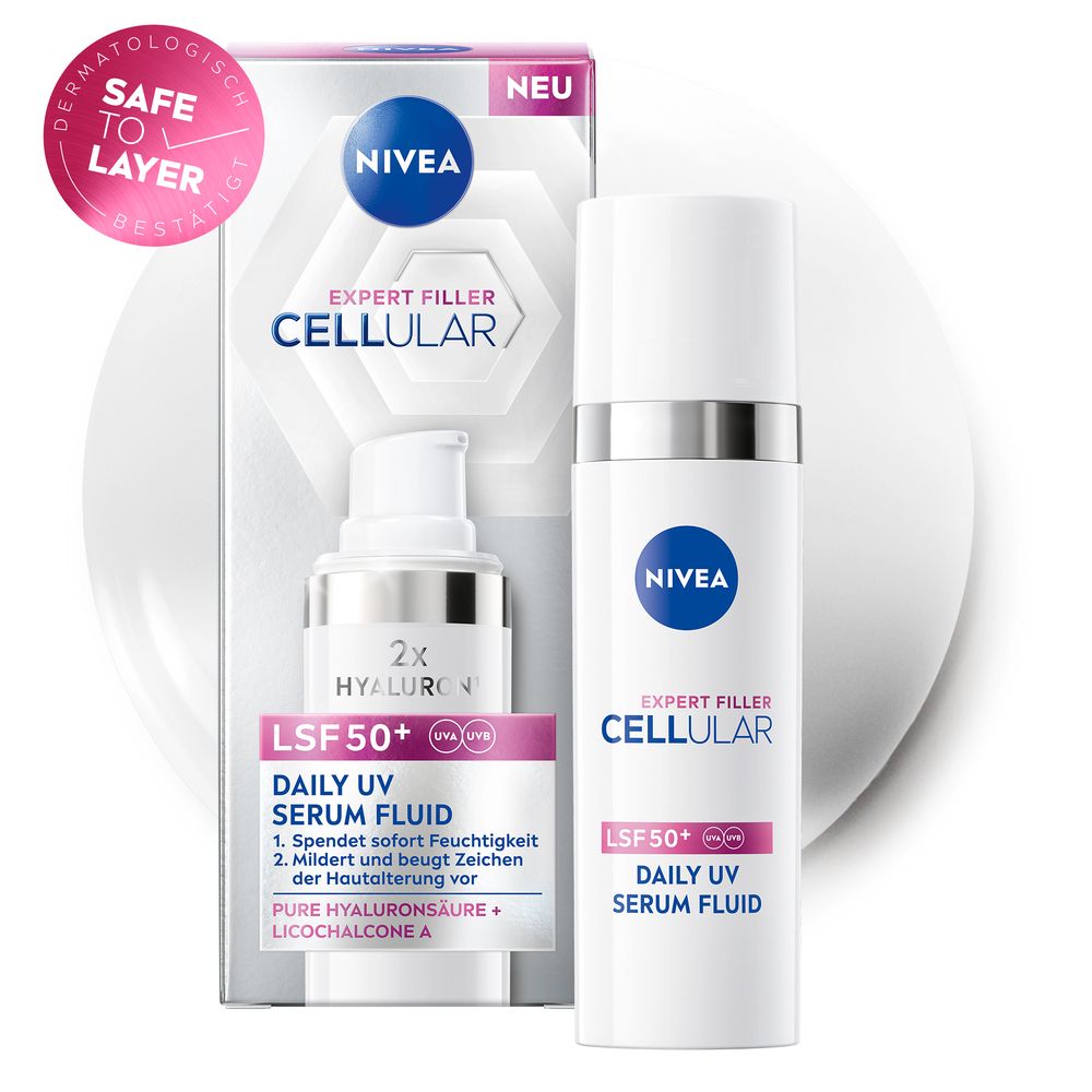 NIVEA CELLULAR Expert Filler Routine Set Vitamin C Serum & LSF 50 Fluid