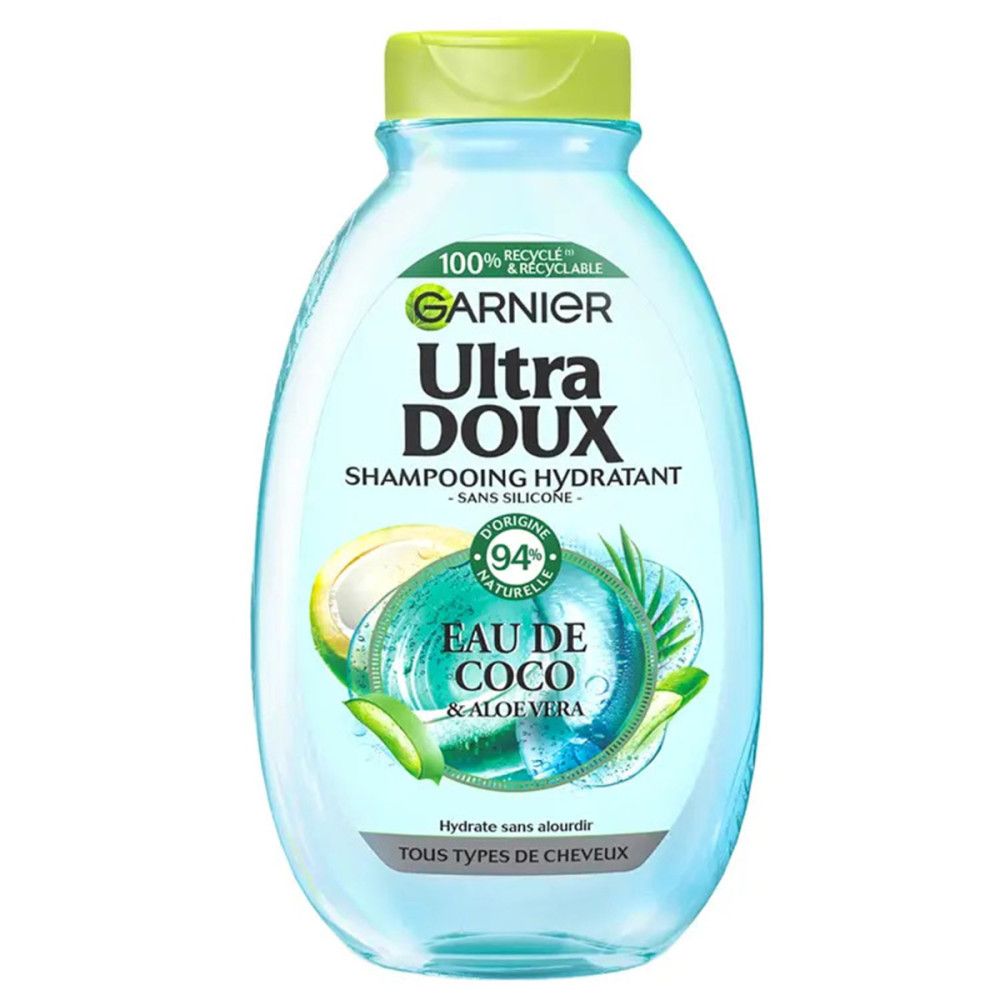 Garnier - Feuchtigkeitsspendendes Shampoo Kokoswasser und Aloe Vera 300 ml
