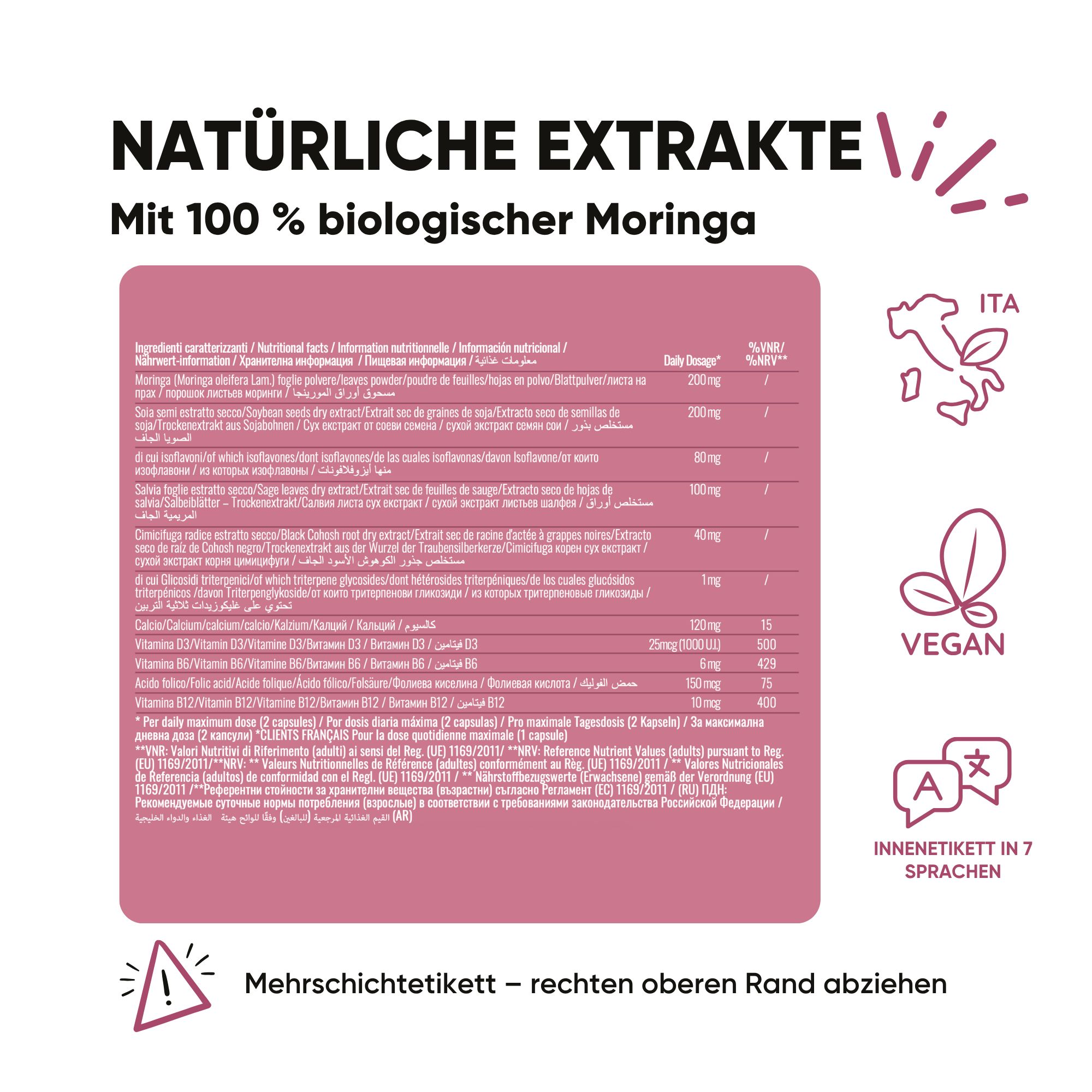 RedMoringa CIMICIFUGA und BIO MORINGA  2-Produkt-Set
