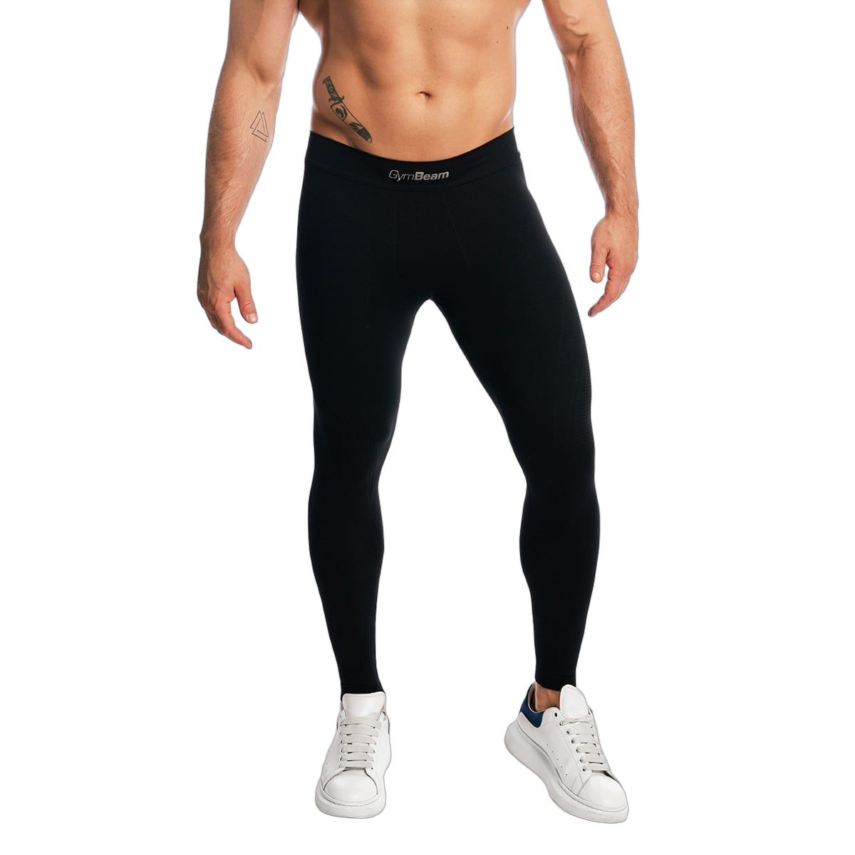 GymBeam Leggings Herren funktionell ohne Taschen Fuse Black