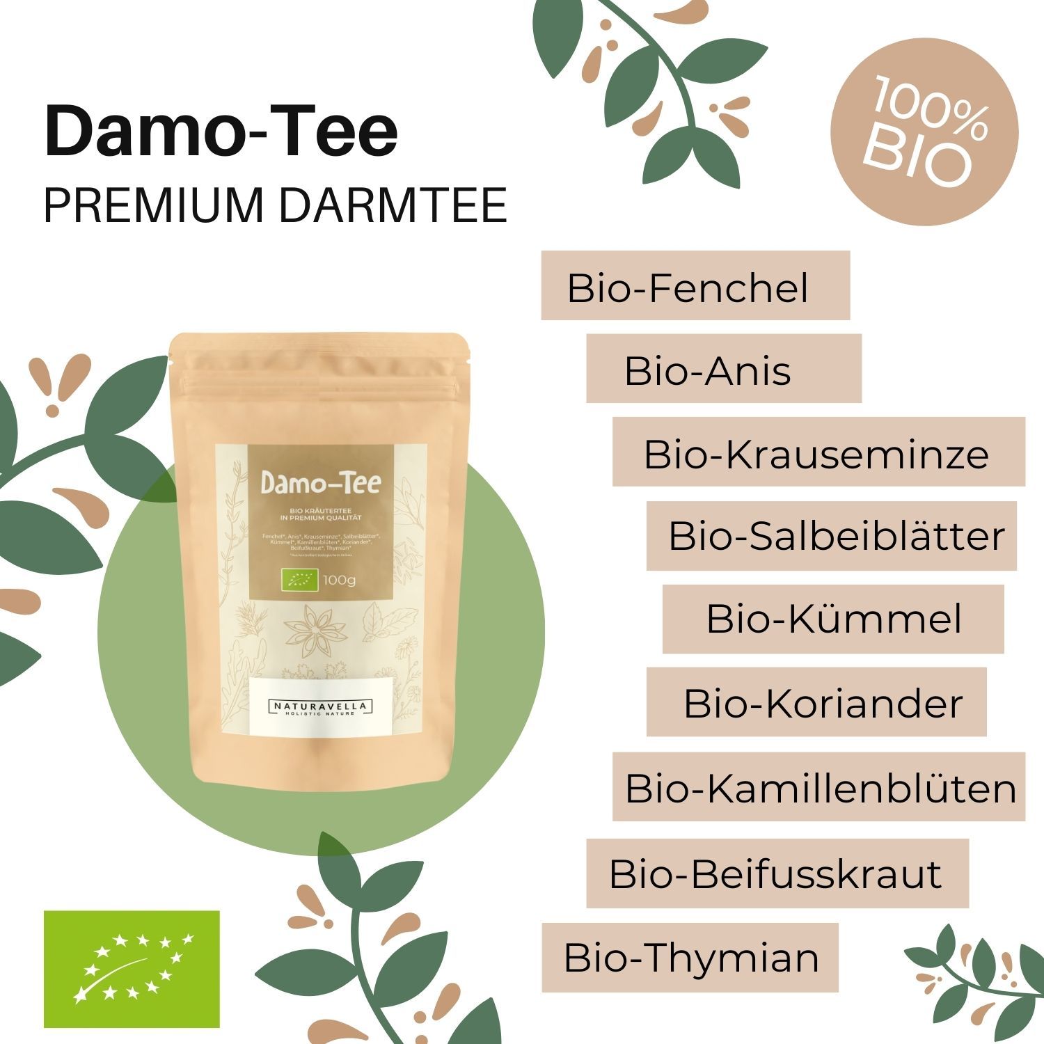 Naturavella Damo-Tee 100 g Tee