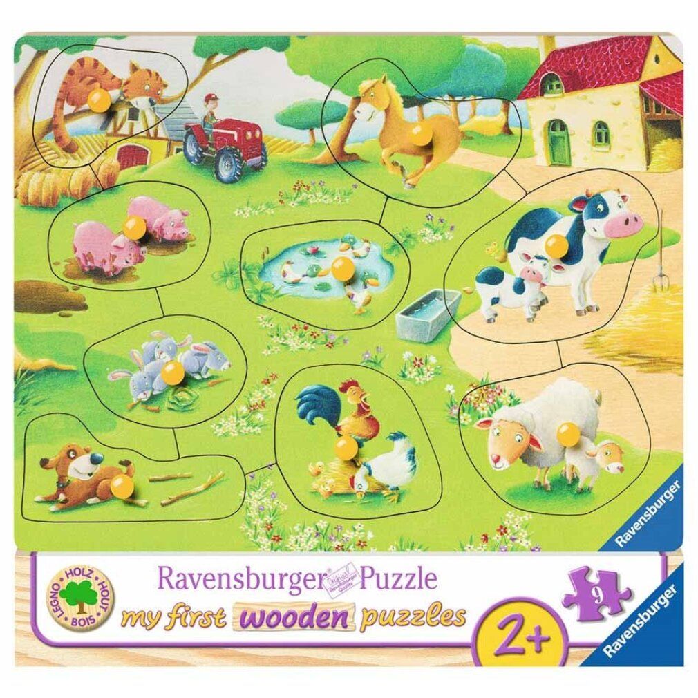 ravensburger Holzpuzzle Tiere auf dem Bauernhof