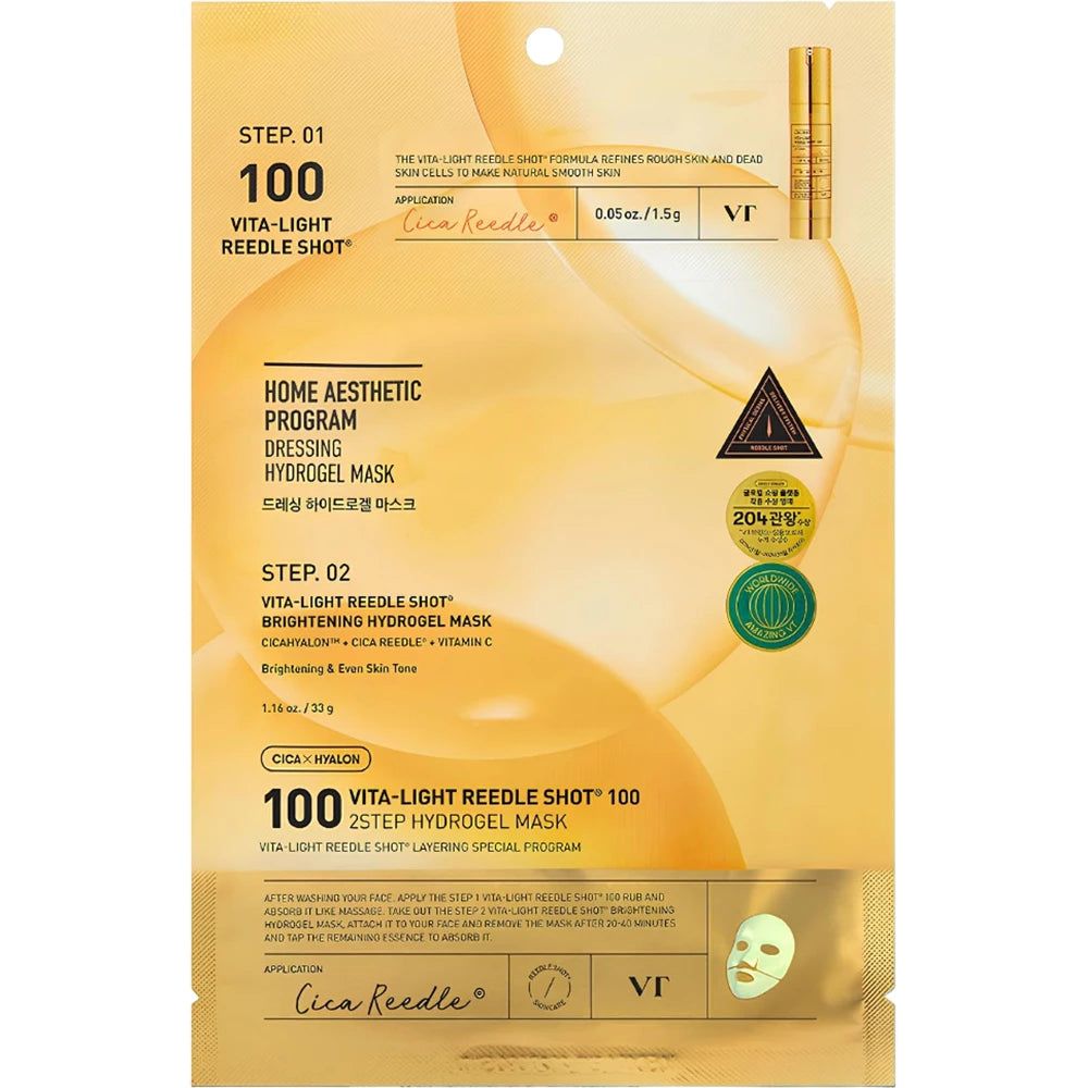 VT Cosmetics Vita-Light Reedle Shot 100 2-Stufen Hydrogel Gesichtsmaske g Maske