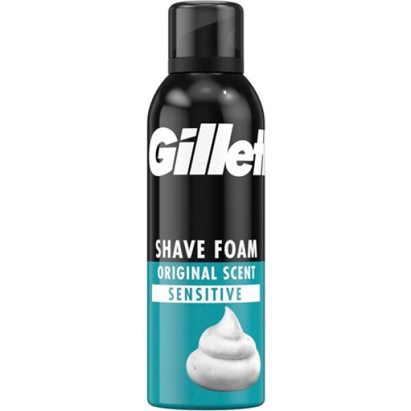 Multipack 6x Gillette Sensitive Basis Rasierschaum 200 ml 6x200