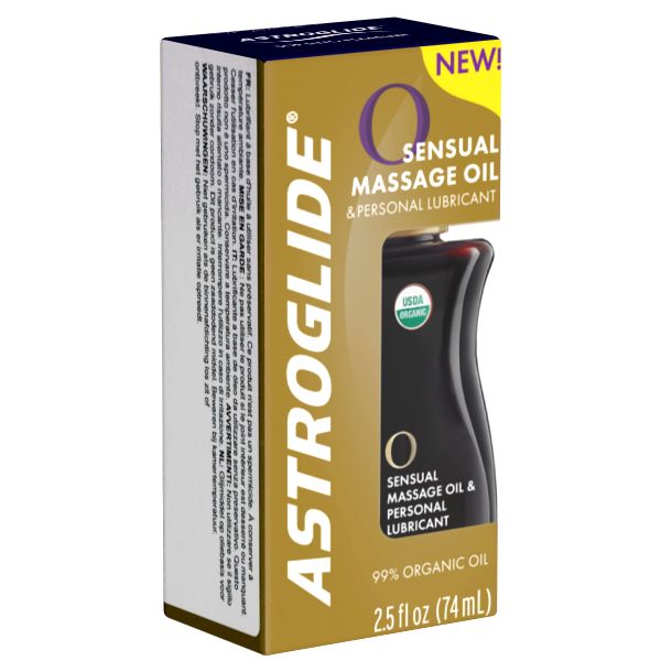 Astroglide *O Sensual Massage Oil & Personal Lubricant* biologisches Gleitgel auf Ölbasis