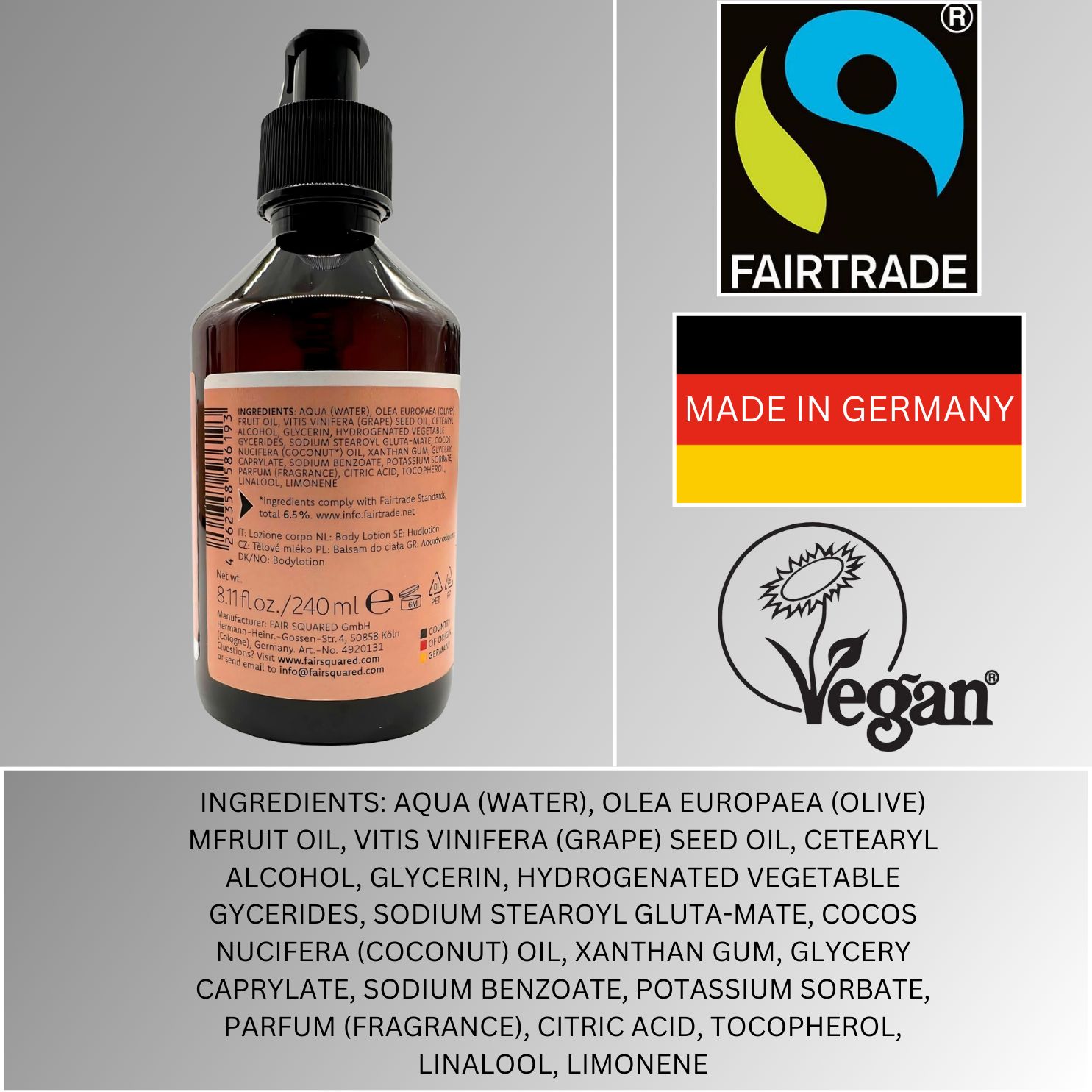 FAIR CARE Body Lotion Kokosnuss