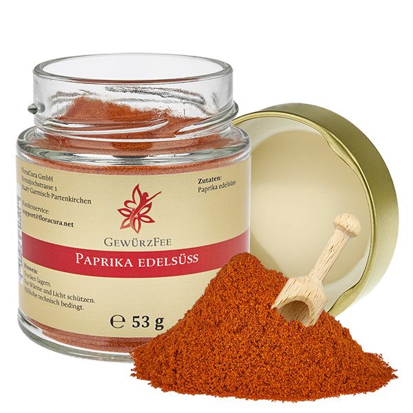 Gewürzfee Paprika edelsüss im Schraubglas