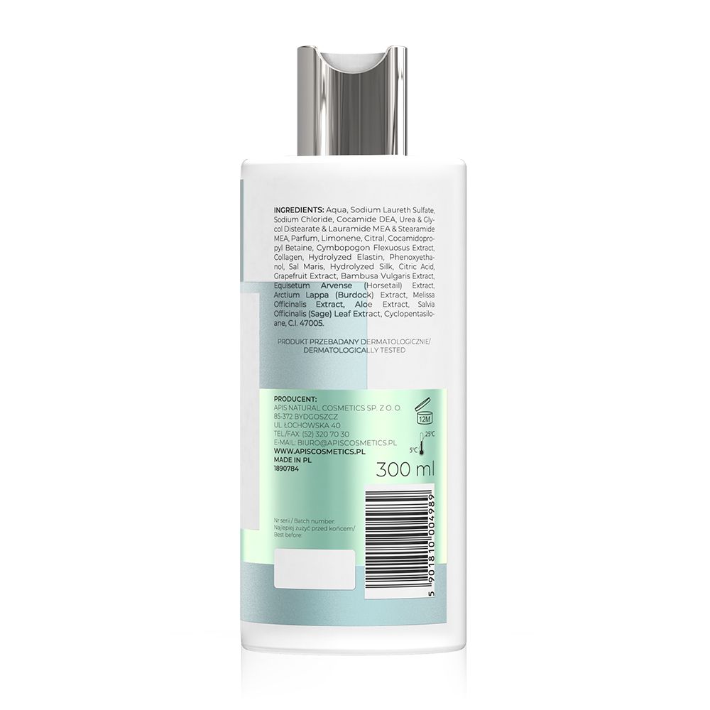 Apis Optima, Shampoo mit Mineralien aus dem Toten Meer und Lemongras 300 ml