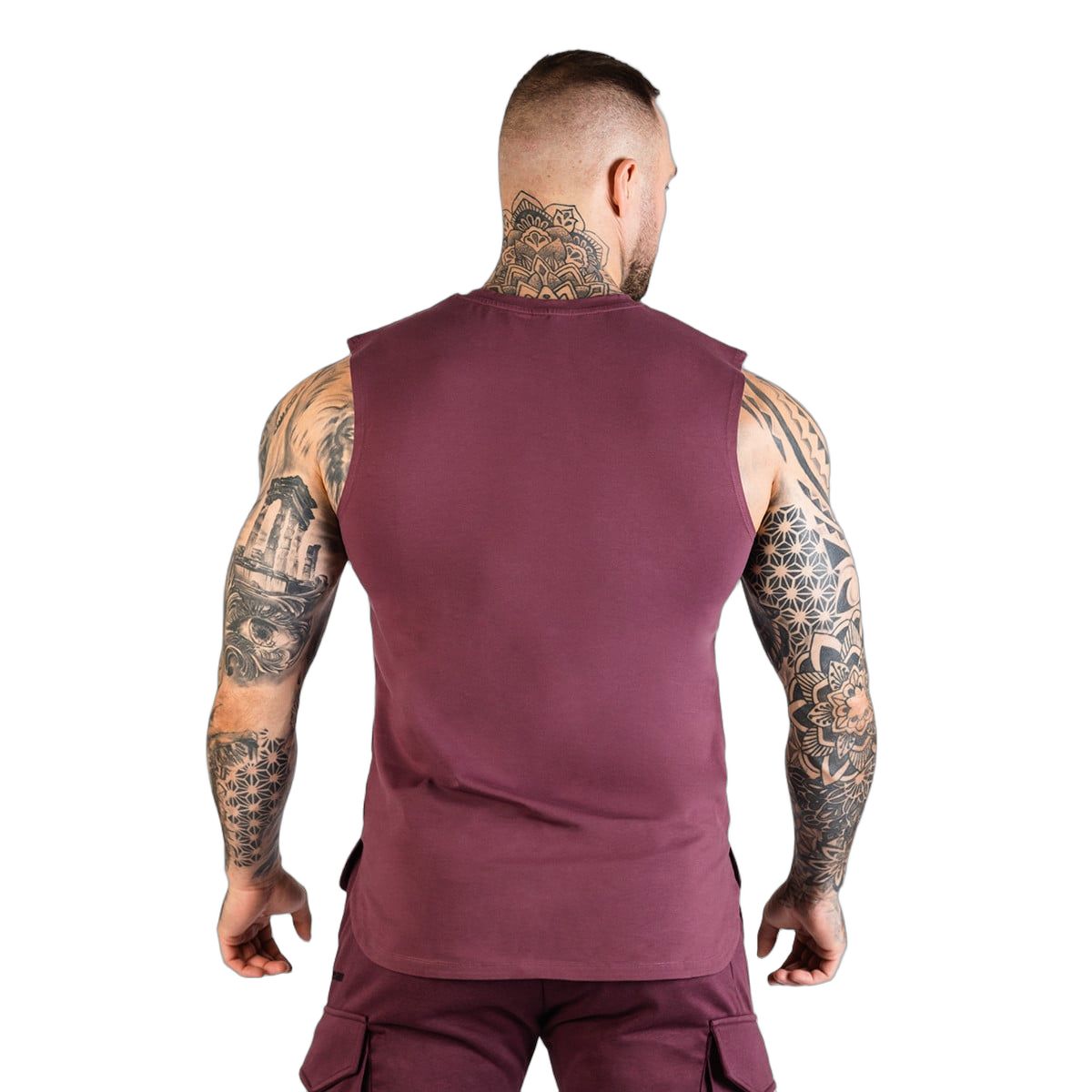 GymBeam Tanktop Herren Regular Fit TRN Eggplant