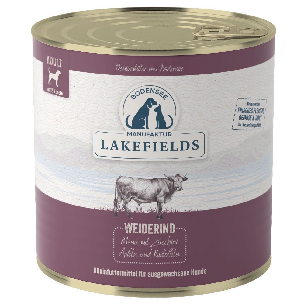Lakefields - Weiderind mit Zucchini, Äpfeln und Karotten 2400 g