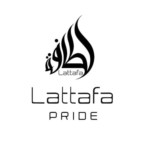 Logo mit arabischer Schrift und dem Wort Lattafa Pride.