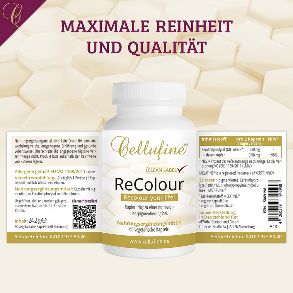 Cellufine®  ReColour Kapseln mit MELATINE®