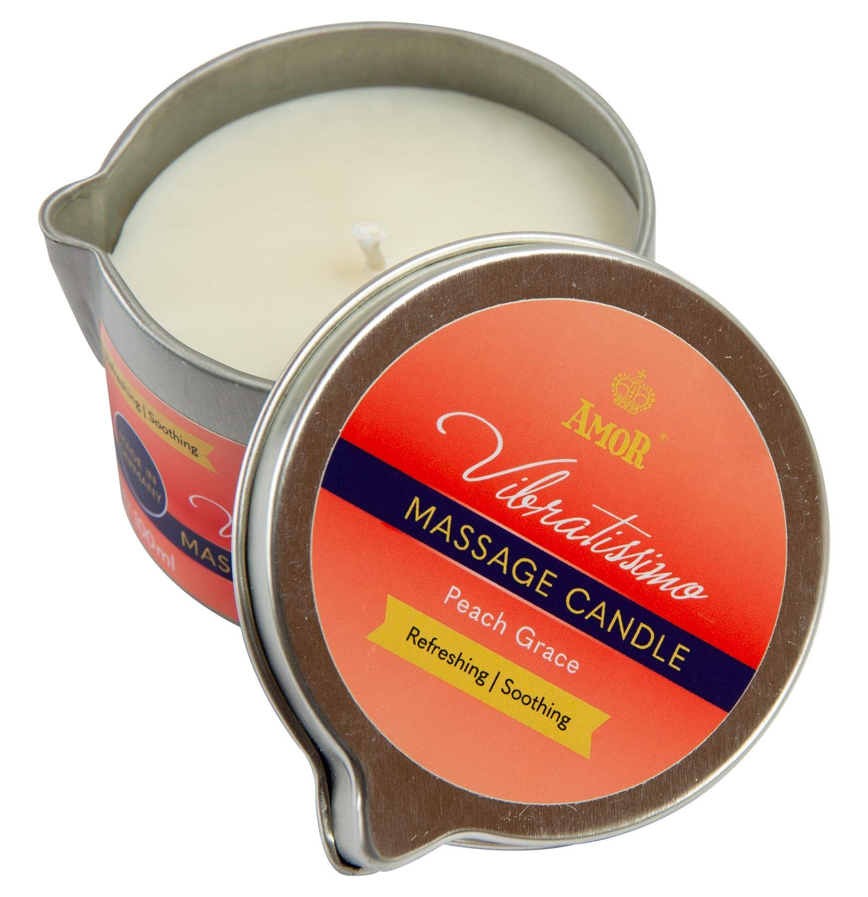Vibratissimo Massagekerze Peach Grace